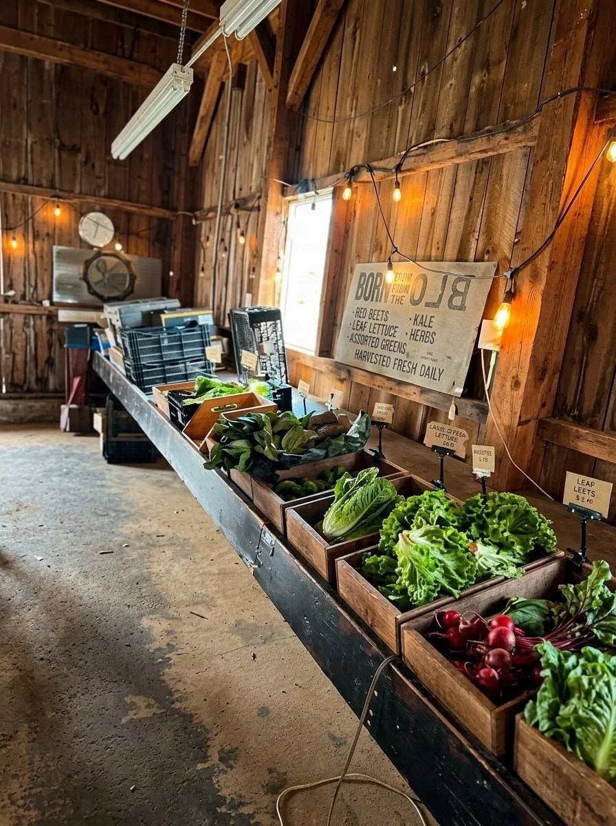 Fresh local produce at a Connecticut farm stand