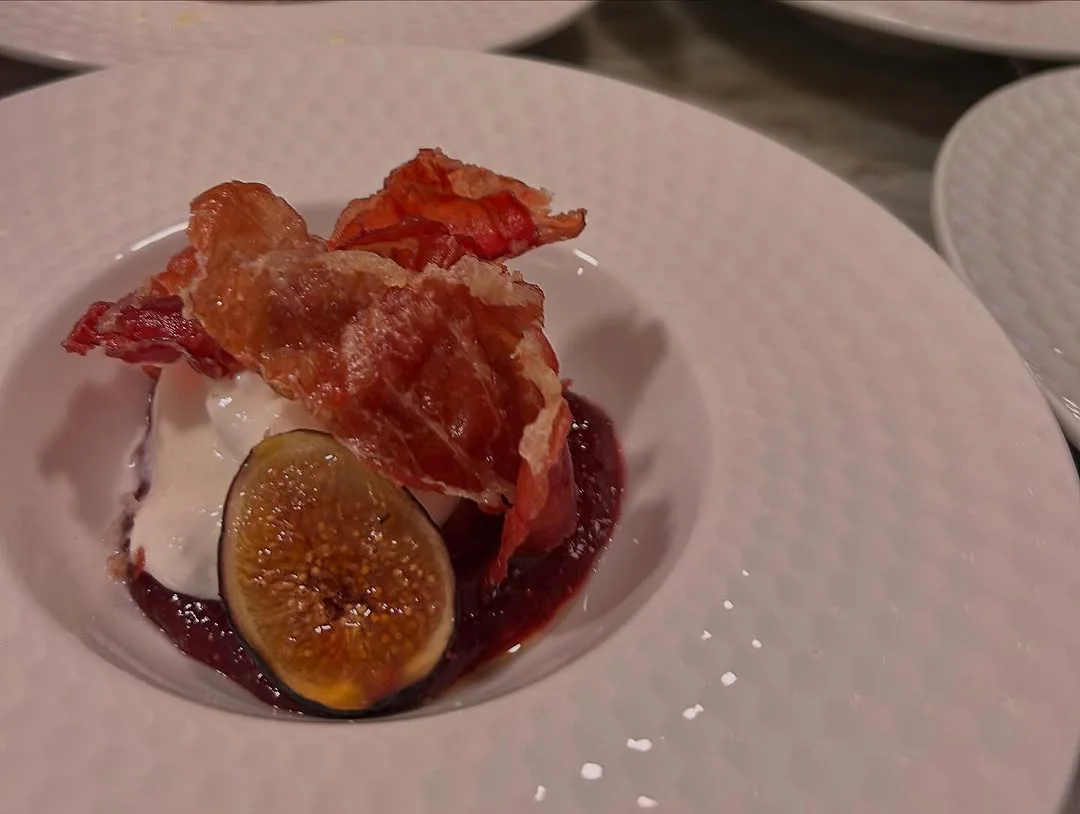The Figgy Piggy Burrata, a pop-up dinner course